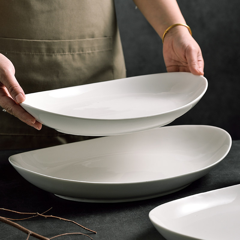 鱼盘家用蒸鱼盘子高颜值大号超大精致日式陶瓷餐具餐盘高级感菜盘,淘宝优惠券,粉丝福利购,淘宝优惠卷