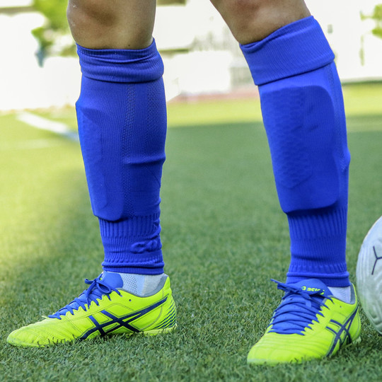 娜娜体育 防滑硅胶高弹足球护腿板固定袜套透气网孔无底袜筒插板