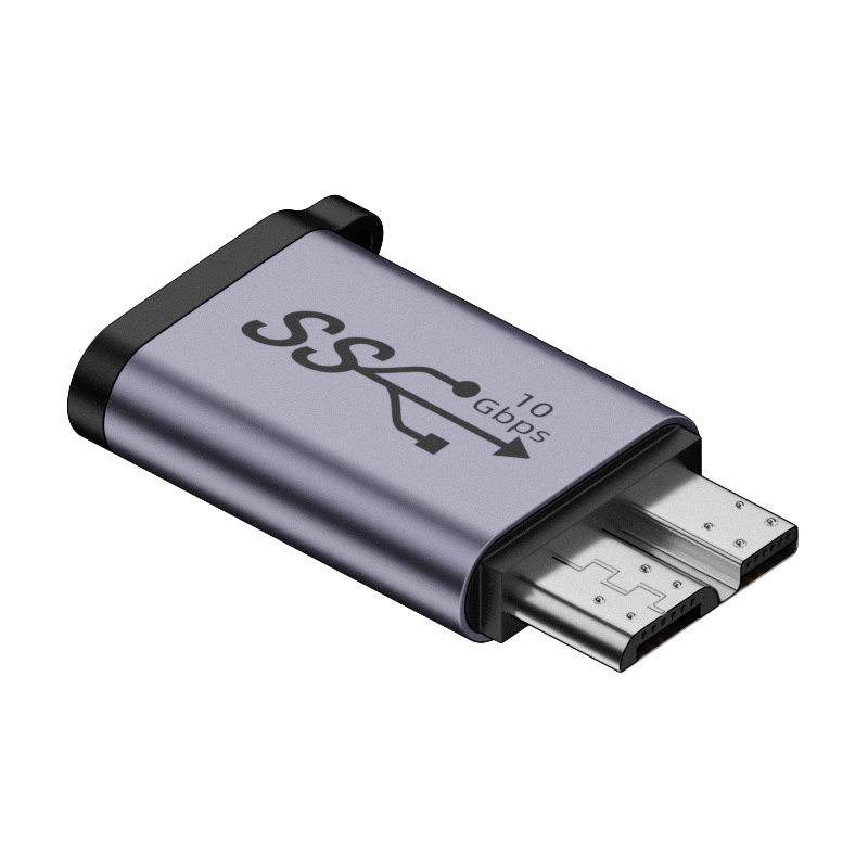 typec母转Micro USB3.0转接头移动硬盘数据线B充电线笔记本电脑USBC接口连接硬盘盒转换器适用西部wd东芝希捷-图3