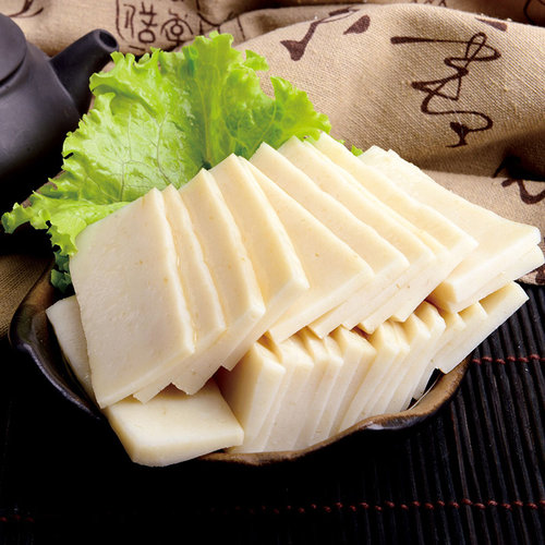 鸡糕7月新货淮安特产涟水高沟康强鸡糕火锅配料素鸡零食小吃300g - 图0