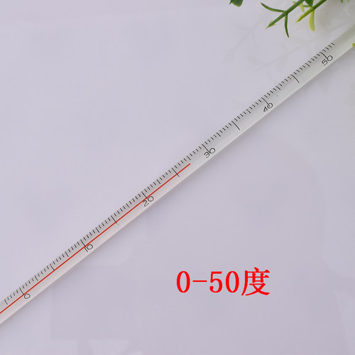 工业温度计玻璃棒式测水温酒精实验水银精准大棚家用红水室温度表 - 图0