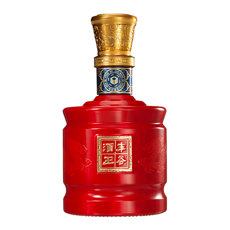 丰谷酒王经典酒 浓香型 四川白酒 52度500ml 单瓶透明装 纯粮食酒