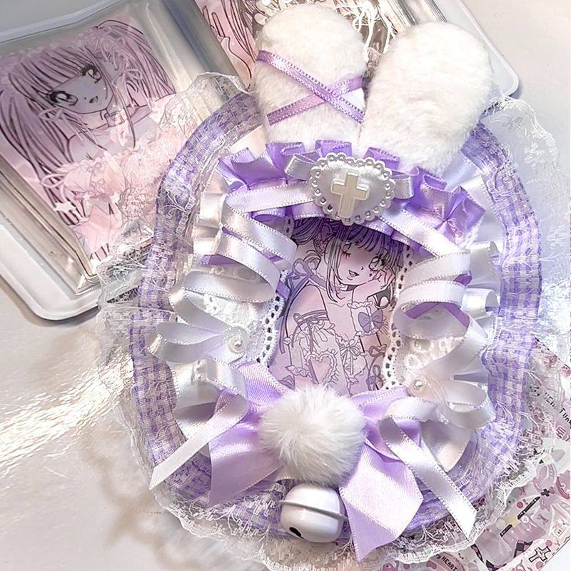 粉色蕾丝卡套拍立得咕卡配原神小卡痛包diy材料三寸成品手作谷美,淘宝优惠券,粉丝福利购,淘宝优惠卷