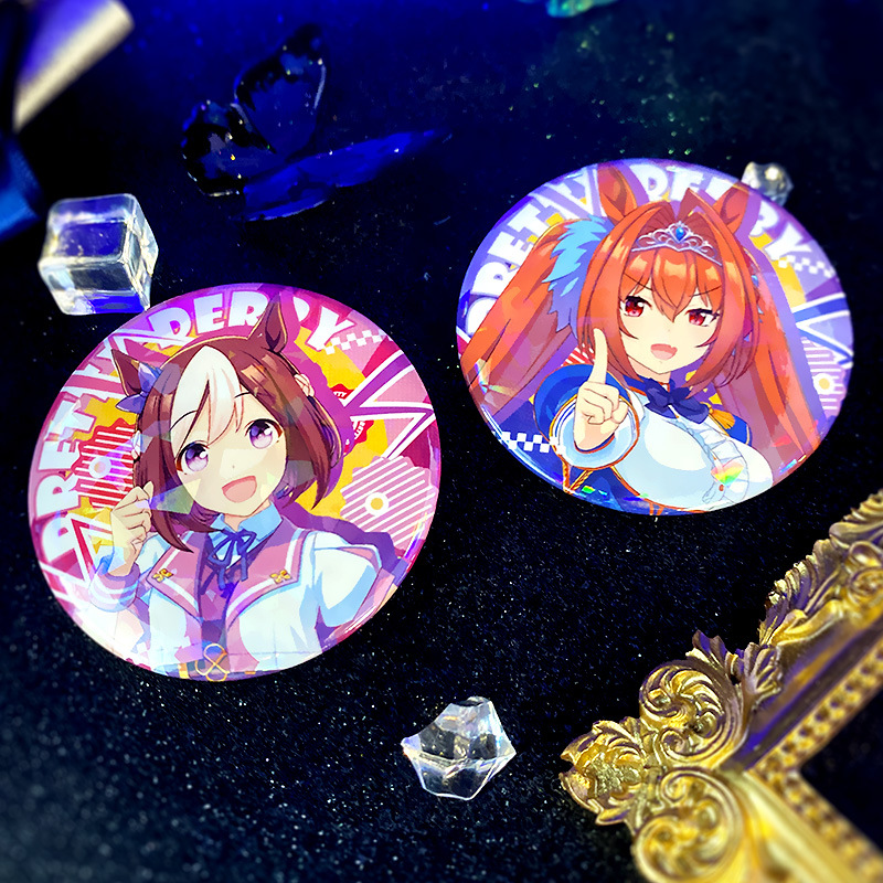 赛马娘游戏吧唧同人谷子特别周东海帝王大和赤骥无声铃鹿徽章周边 - 图2