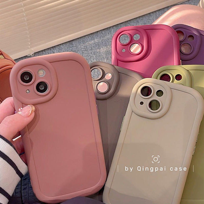 轻派简约磨砂纯色适用iPhone15promax手机壳苹果14新款13女款12不沾指纹11高级14pro情侣13Promax全包Max软壳 - 图0