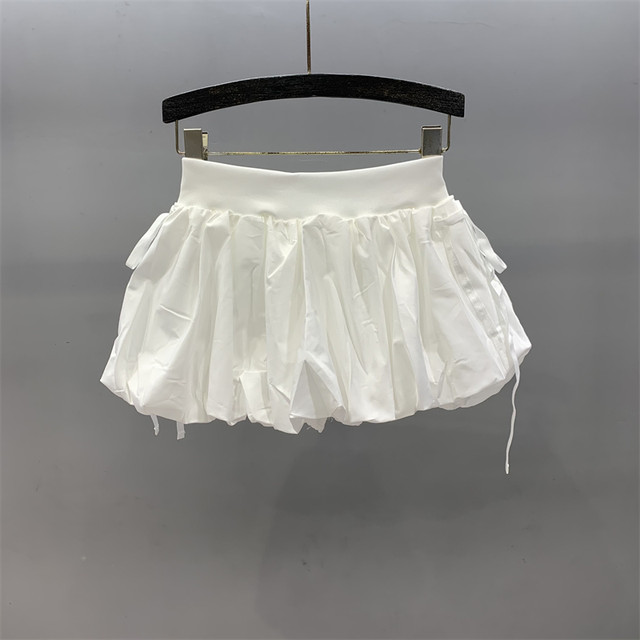 Bow tied puffy skirt for women bud short skirt