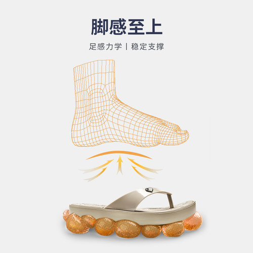 罗敷luofu新款人字拖女士夏季防滑时尚厚底耐磨休闲度假外穿拖鞋 - 图2