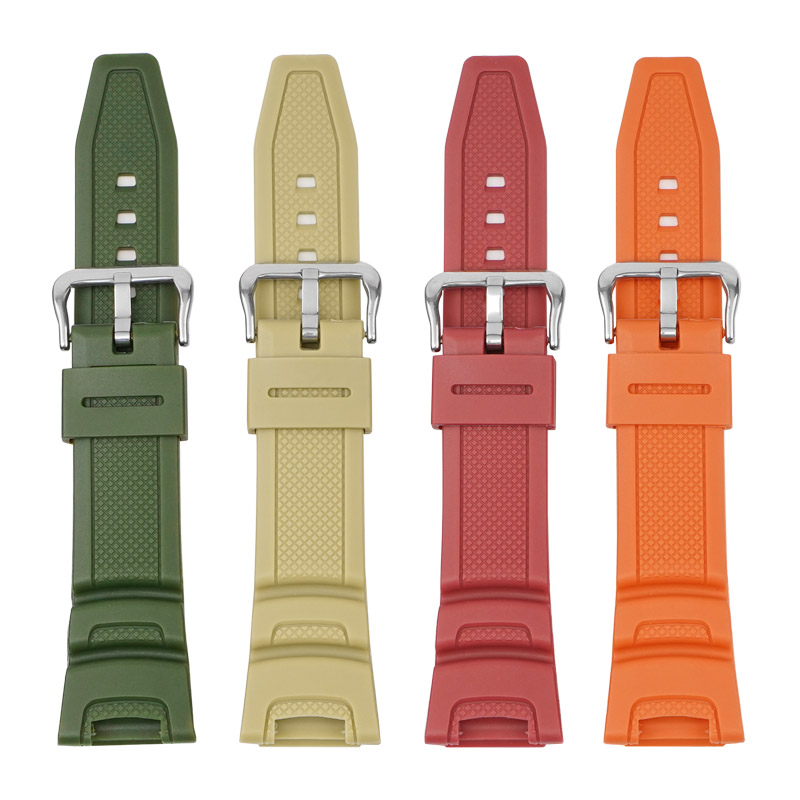 代用卡西欧SGW100表带原装prg110表带凹型接口casio SGW-100橡胶 - 图2