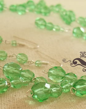 手作风日本水晶女神款橄榄枝项链