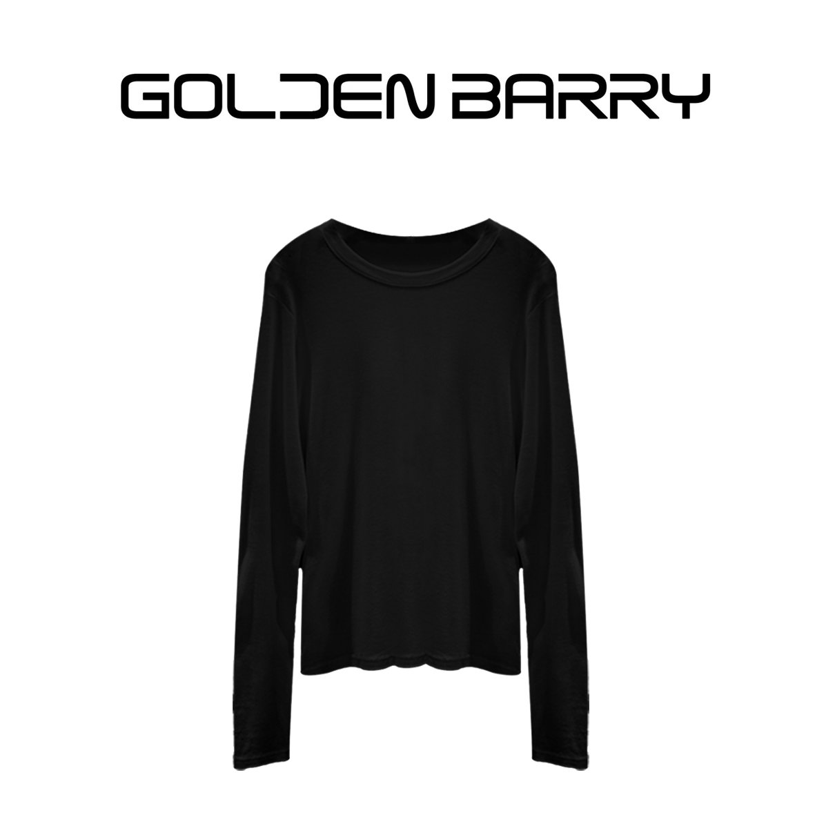 金和百瑞|GOLDEN BARRY羊毛天丝打底衫202369-图1