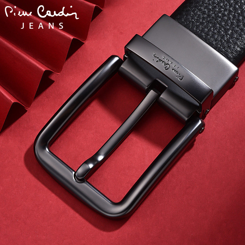 皮尔卡丹男士休闲针扣潮简约裤腰带 皮尔卡丹金泰辰腰带/皮带/腰链