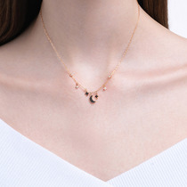 Schwaroshige SWAROVSKI SYMBOL Mysterious Stars Moon Female Necklace 5429737
