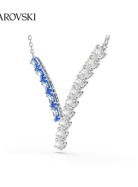 施华洛世奇Matrix白蓝V型项链5732265