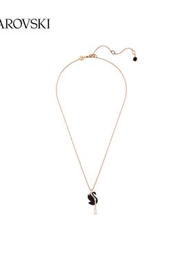 施华洛世奇 Swarovski Swan 黑色天鹅 项链 5678045