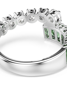 Matrix绿色白色交错戒指5722457（58码）