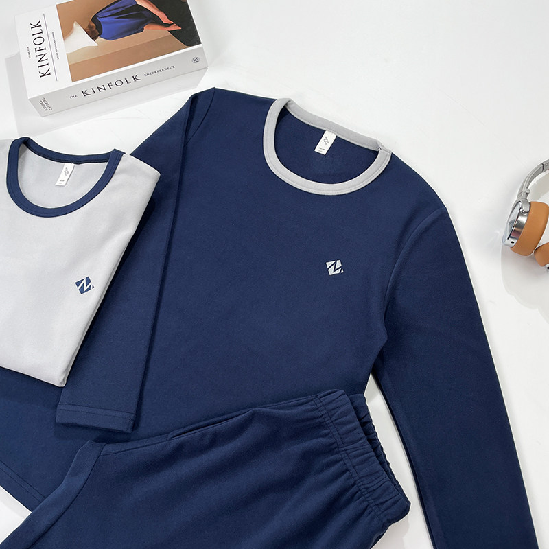 Boys' velvet underwear set for autumn and winter teenagers