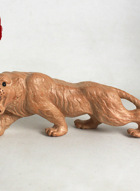 桃木小老虎摆件创意木质摆件生肖