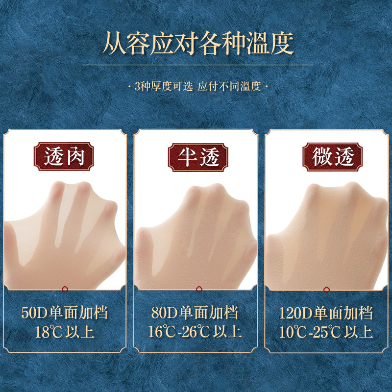 春秋黑肉色天鹅绒微中厚打底防勾丝 品彩喜牛牛短袜/打底袜/丝袜/美腿袜