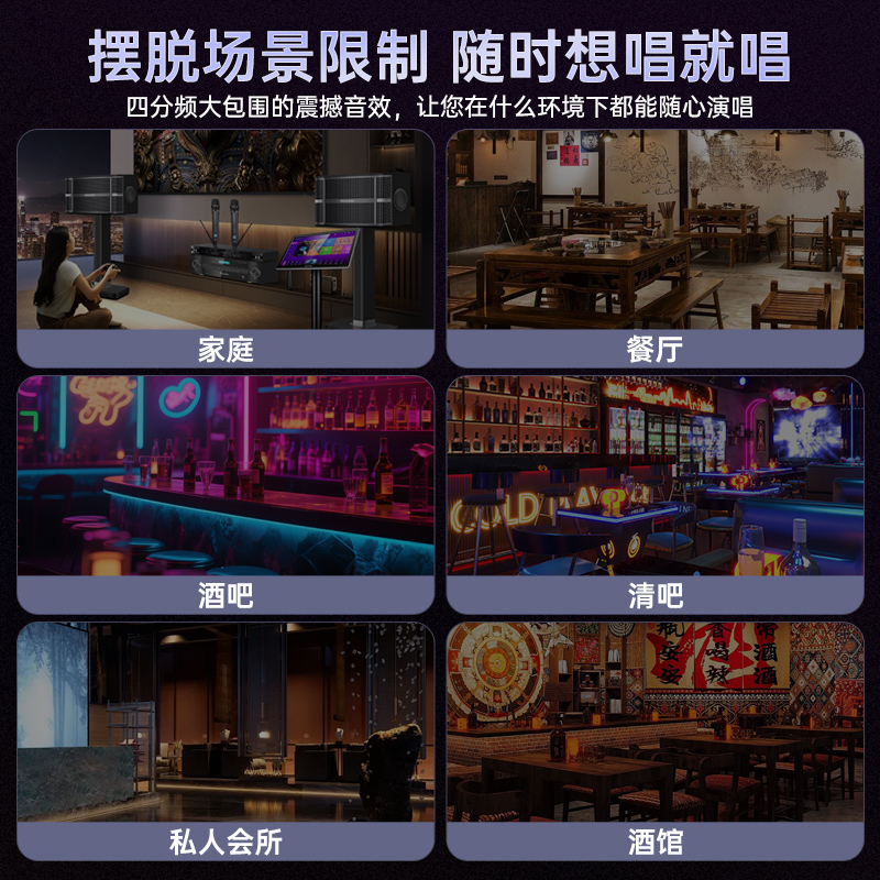 Professional ktv bar private club audio complete set