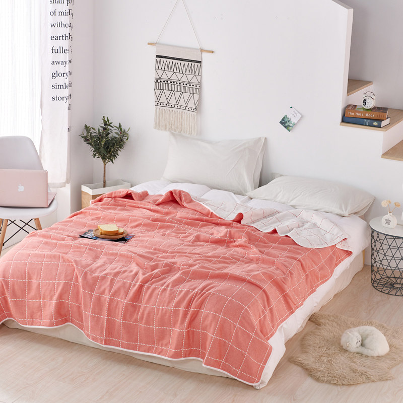 六层纱布全棉夏凉被单人儿童毛巾被 艾云休闲毯/毛毯/绒毯