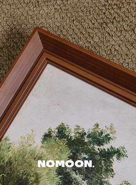 纯实木风景挂画法式客厅装饰画