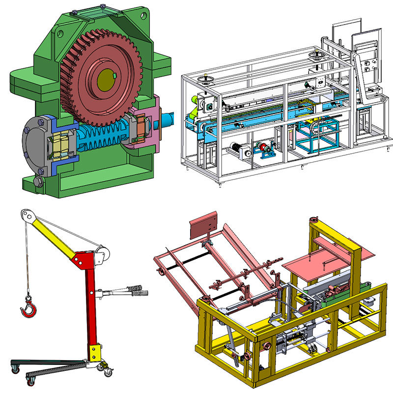 Solidworks代画机械设计ug三维建模SW模具夹具CAD制图纸3D代做 - 图0