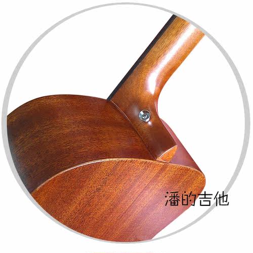 台湾L13 吉他 D2 全桃花芯民谣41寸原木色吉他jita - 图1