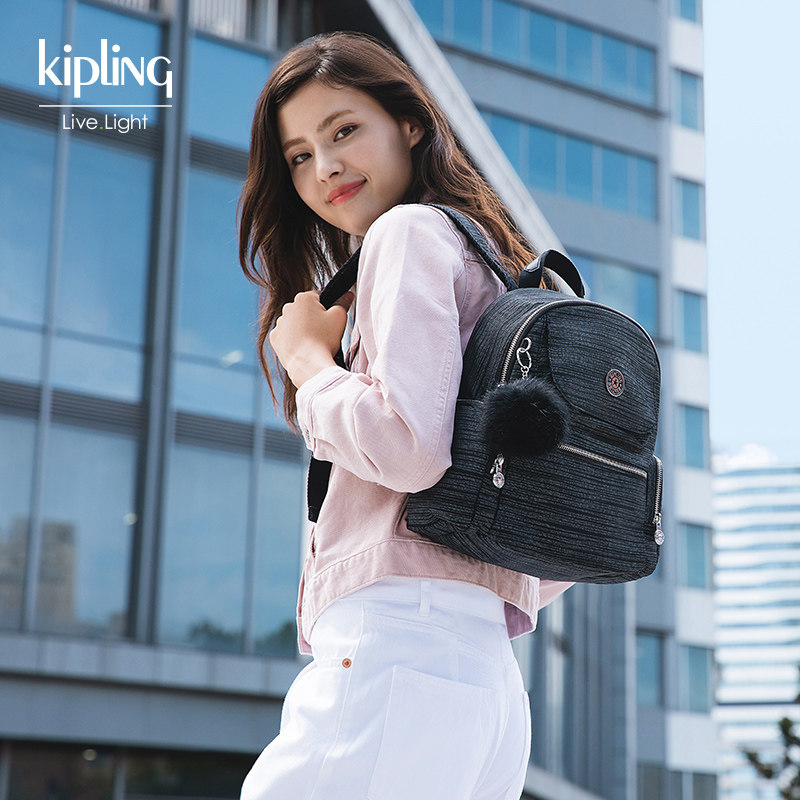 kipling女款轻便2020新款帆布背包 kipling双肩背包