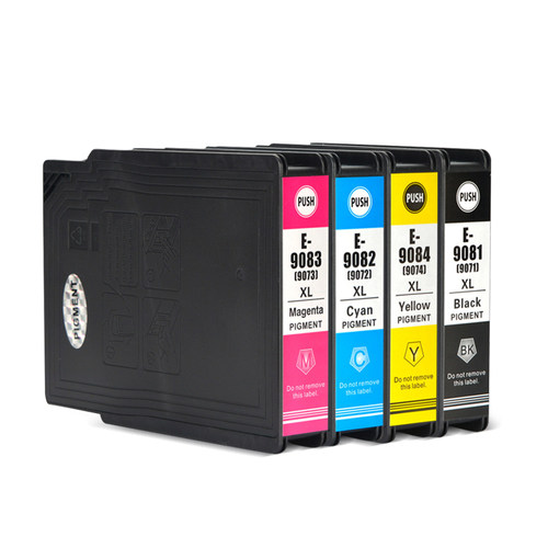 MAG适用爱普生T9081墨盒T9071墨水盒WF-6090dw WF-6590dwf/D2Twfc/Dtwfc打印机墨盒Workforce ProT9084 T9074 - 图0