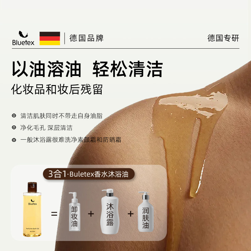 德国Bluetex香水沐浴油沐浴露保湿润肤持久留香精油舒缓旅行装,淘宝优惠券,粉丝福利购,淘宝优惠卷