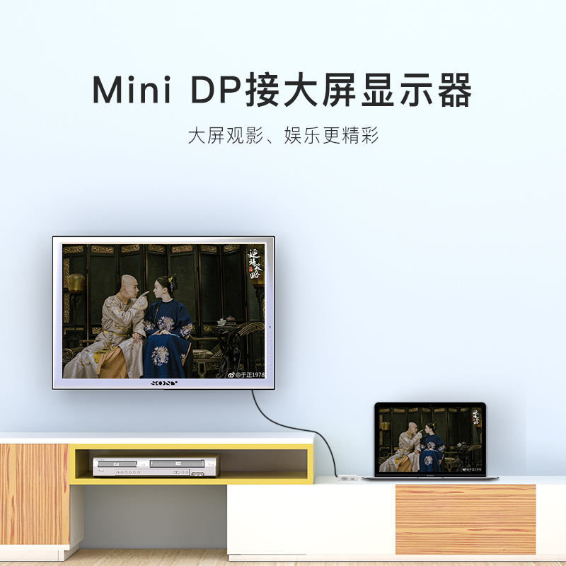 科乐多thunderbolt雷电2视频扩展坞四合一minidp转dp HDMI VGA接电视DVI投影仪大屏转换器拓展坞适用苹果微软 - 图1