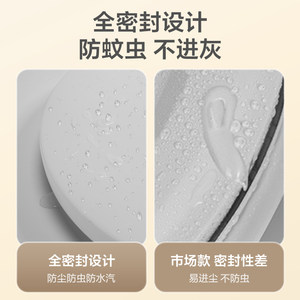 美的照明led三防吸顶灯卧室现代简约圆形客厅灯过道走廊阳台灯具