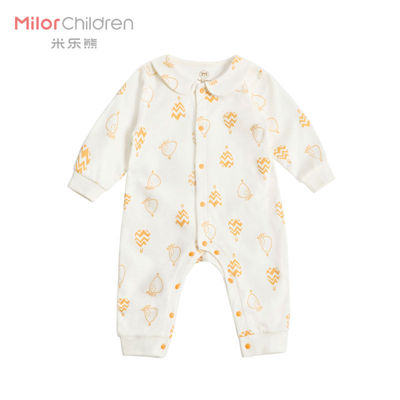 米乐熊婴儿衣服春秋长袖外出服睡衣 米乐熊母婴连身衣/爬服/哈衣