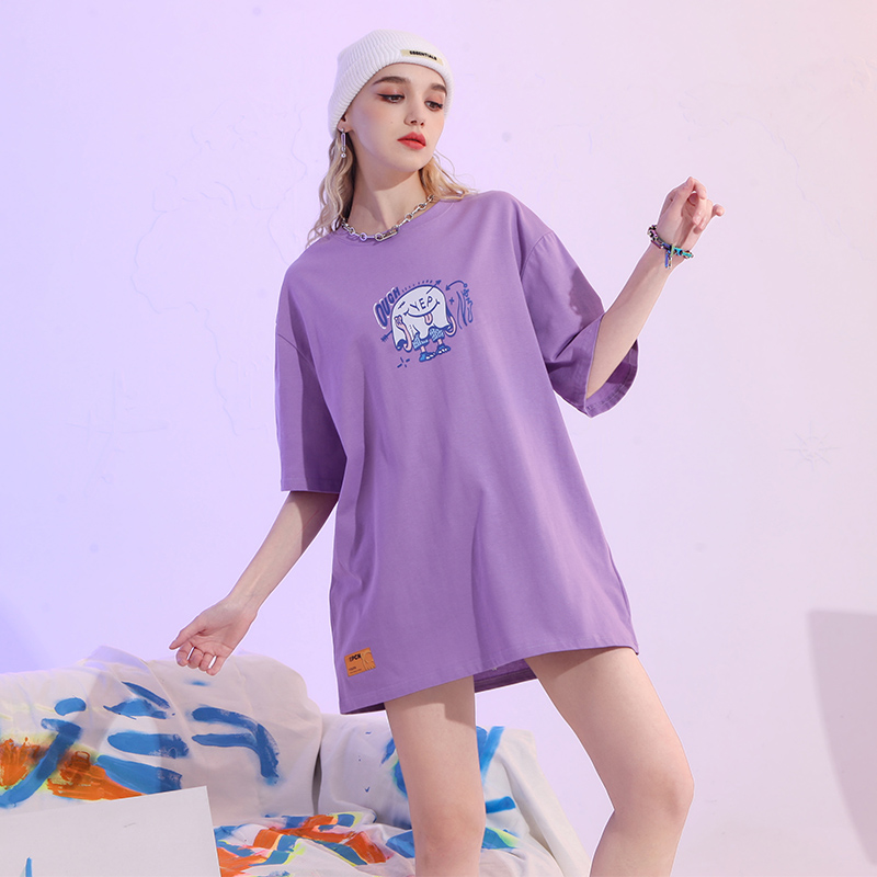 yep紫色2022新款夏季薄纯棉t恤 yepT恤