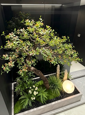 高端会所景观装饰大型海岛春花