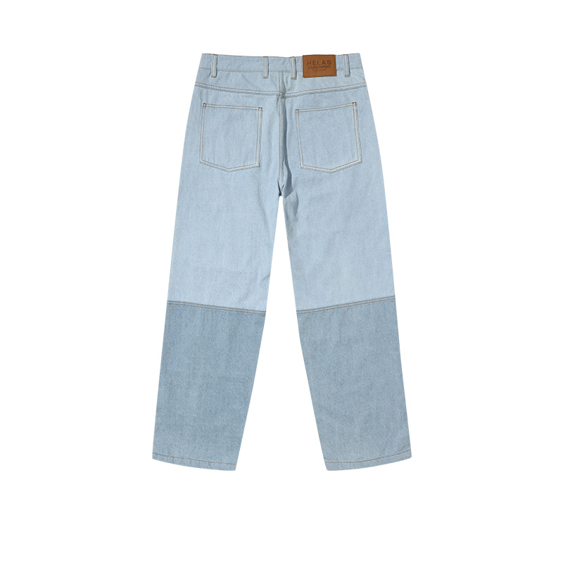 [法国]Helas PATCH DENIM PANT LIGHT BLUE浅蓝色补丁刺绣牛仔裤-图0