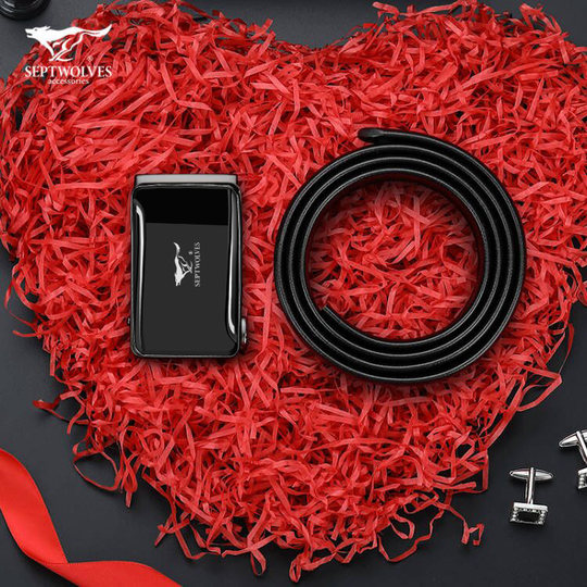 七匹狼皮带男士真皮腰带男款高档2026新款头层纯牛皮裤带生日礼物