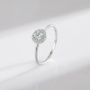 Modian S925 sterling silver Japanese and Korean light luxury zircon ring for women