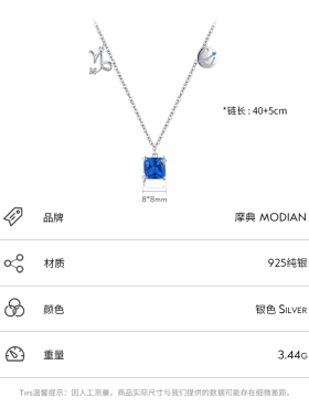 纯银摩羯座锁骨链简约时尚ins