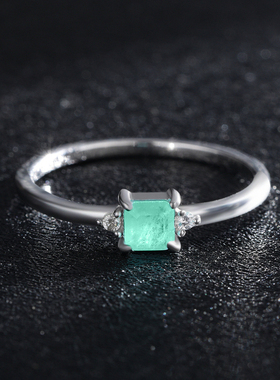 小众设计欧美风帕拉伊巴碧玺戒指