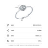 Modian S925 sterling silver Japanese and Korean light luxury zircon ring for women