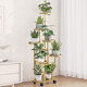 Living room floor-standing flower shelf balcony storage rack outdoor courtyard succulent iron flowerpot bracket shelf extension rack