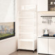 Bookshelf-type integrated floor-standing storage rack against the wall removable multi-functional kitchen bathroom storage decorative storage shelf
