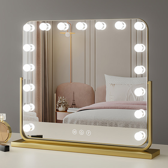 Desktop makeup mirror with light led bulb desktop makeup mirror smart makeup artist special fill light mirror beauty mirror