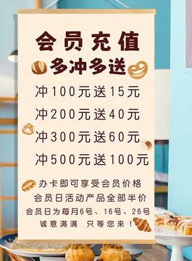 面包店网红烘培店装饰挂布画