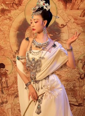 民族风夸张欧美项链流苏毛衣链