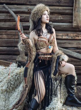 复古民族风钱币流苏吊坠少数项链