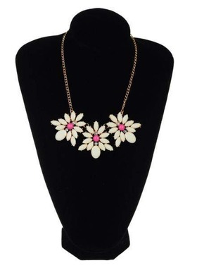 合金不规则花环形状色彩靓丽项链