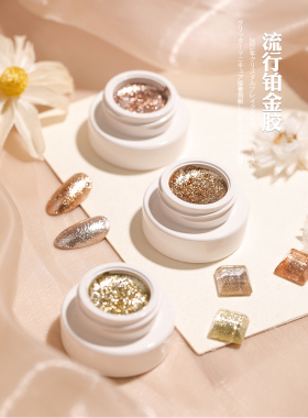 超闪日式彩绘拉线甲油胶