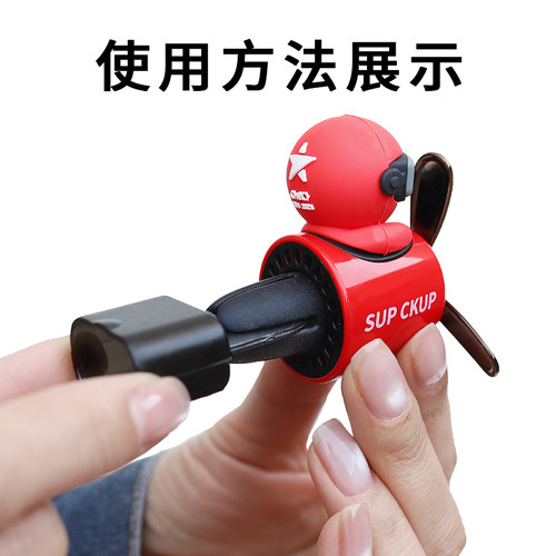 奔驰出风口香水夹新款C200L/C260L/GLC空调装饰品小风扇车载香薰 - 图2